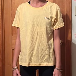 Roxy yellow tee, child XL